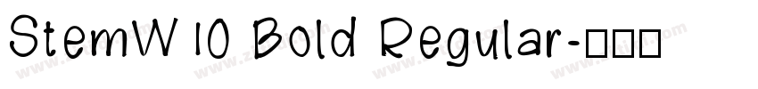 StemW10 Bold Regular字体转换